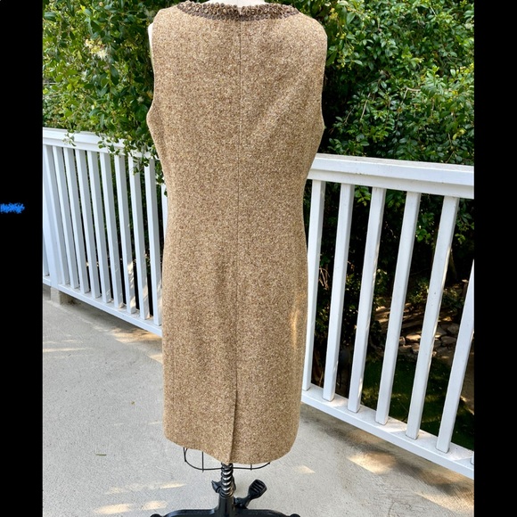 Vintage WORTH New York Wool & Silk Dress -12 - Picture 6 of 15